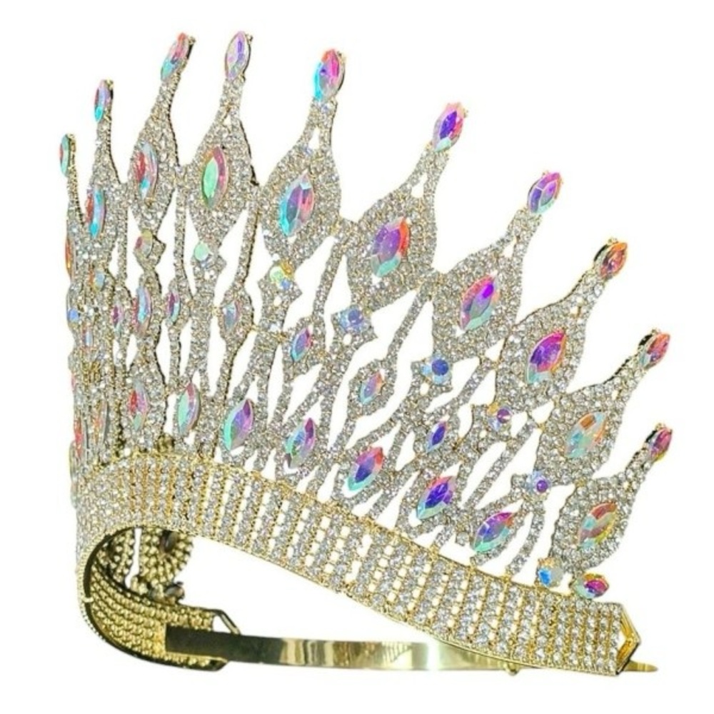 High Top Marquise Queen Pageant Crown Tiara